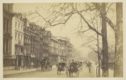 Piccadilly, 1850–1900, probably English, 19th century, England, Albumen print, from the album