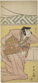 The Actor Sawamuro Sojuro III as Oda Kazusanosuke Harunaga in The Banquet, the Final Act in Part