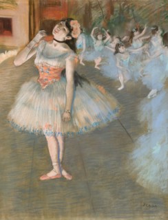 The Star, 1879/81, Edgar Degas, French, 1834-1917, France, Pastel on cream wove paper, edge mounted