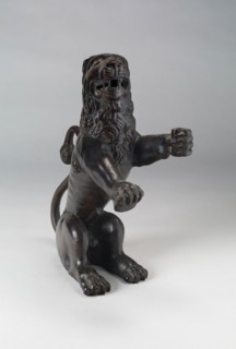 Heraldic Lion, c. 1450, Italian, Venice, Italian, Bronze, black-brown patina, 36.8 x 13.3 x 28.6 cm