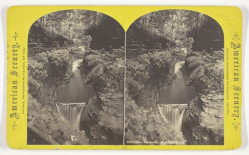 Entrance Cascade, Watkins Glen, 1860/68, William Purviance, American, active mid-19th century,