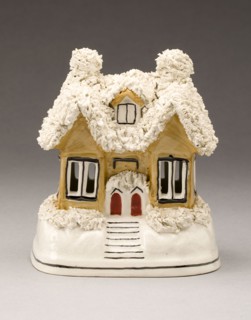 Incense Burner, c. 1830, England, Staffordshire, Staffordshire, Glazed earthenware with polychrome