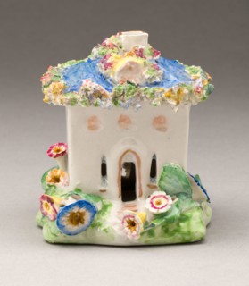 Incense Burner, c. 1830, England, Staffordshire, Staffordshire, Glazed earthenware with polychrome