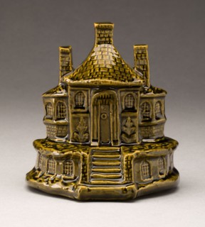 Chimney Ornament, 1887, England, Staffordshire, Staffordshire, Glazed earthenware with polychrome