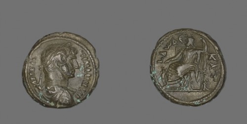 Tetradrachm (Coin) Portraying Emperor Hadrian, AD 117/138, Roman, minted in Alexandria, Egypt,