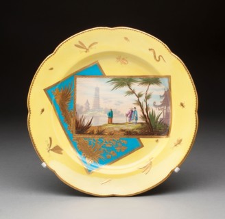 Plate, 1870/75, Coalport and Coalbrookdale Porcelain Factory, England, founded 1796, Coalport,