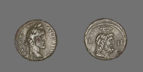 Coin Portraying Emperor Antoninus Pius, AD 145, Roman, minted in Alexandria, Egypt, Egypt, Billon,