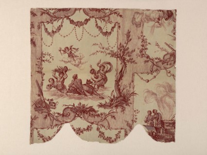Les Quatre Éléments (The Four Elements) (Furnishing Fabric), c. 1780, Probably after Jean Jacques