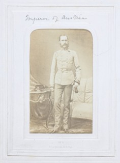 The Emperor of Austria, 1860–69, European, active 1860s, Albumen print, 8.8 × 5.5 cm (image/paper),