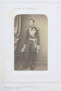 King of Naples, 1860–69, Alphonse Bernoud, French, 1829-1889, Naples, Albumen print, 8.7 × 5.2 cm