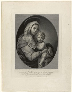 Madonna and Child, 1798, William Sharp (British, 1749-1824), after Carlo Dolci (Italian,
