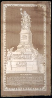 Panel (Commrmorative), c. 1883, Designed by H. L. Dienst & Sohn (Germany, Elberfield), Produced by