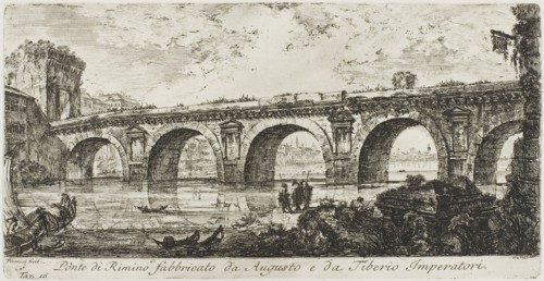 The Bridge at Rimini built by the Emperors Augustus and Tiberius, plate 16 from Some Views of