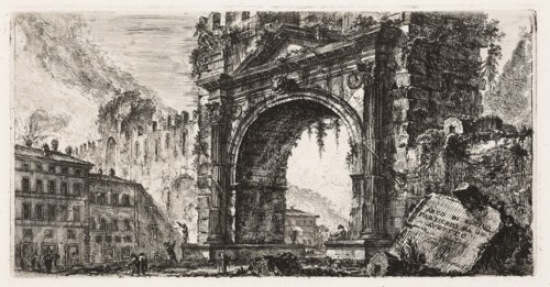 The Arch at Rimini built by Augustus, plate 17 from Some Views of Triumphal Arches and other