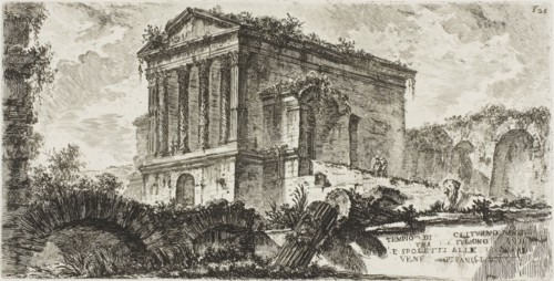 Temple of Clitumnus between Foligno and Spoleto, plate 26 from Some Views of Triumphal Arches and