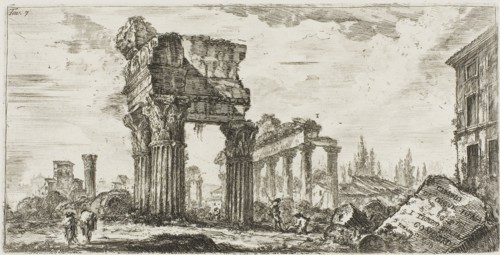 Temple of Jupiter Tonans [Jupiter the Thunderer]. 1. Temple of Concord, plate 7 from Some Views of