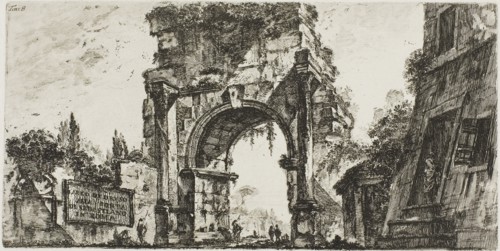 Arch of Drusus at the Porta S. Sebastiano in Rome, plate 8 from Some Views of Triumphal Arches and