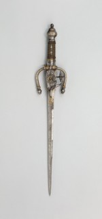 Dagger with Wheel-Lock Pistol, 1600/25, Italian, Italy, Steel, wood, iron, brass, and copper, L. 52