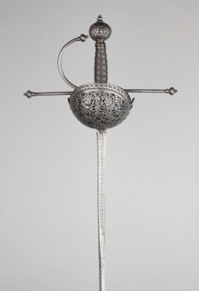 Rapier, 1640/60, Spanish or south Italian, Italy, Steel, iron, and wood, Overall L. 123 cm (48 1/2