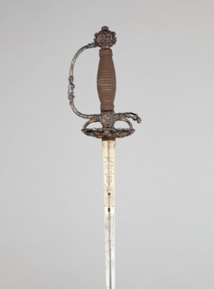 Composite Smallsword and Scabbard, Hilt: c. 1650/60, blade: 1750/60, Hilt: Flemish or Dutch, blade: