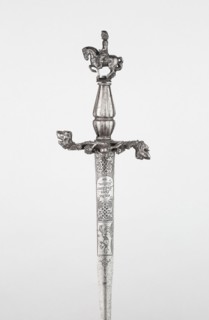 Smallsword, Crossguard and Pommel: c. 1650, Blade: early 18th century, Grip: c. 1550, Crossguard