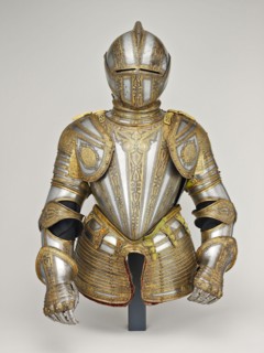 Gorget and Close Helmet for Foot Tourney at the Barriers, 1575/80, Italian, Milan, Milan, Steel