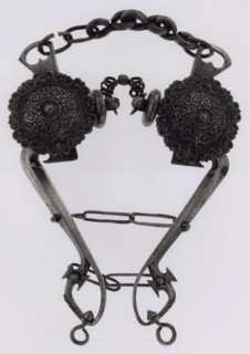 Curb Bit, 18th century (?), Southern European (?), Europe, southern, Iron and copper, W. with