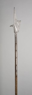 Halberd, c. 1500, German or Swiss, Germany, Steel and oak, Blade L. 41.3 cm (16 1/4 in.)