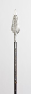Spear for the Bodyguard of Emperor Ferdinand I, 1558, Austrian, Austrian, Steel, iron, and wood,