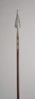 Officer’s Half-Pike (Spontoon), 1670/1700, Swedish, Sweden, Steel and wood (oak), L. 238.8 cm (94