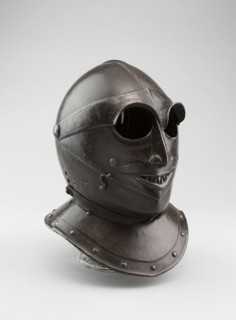 Closed Burgonet, 1600/10, Italian, Steel and leather