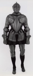 Composite Field Armor, 1570/80, Italian, Milanese, Italy, Steel, brass, and leather, H. 182.9 cm