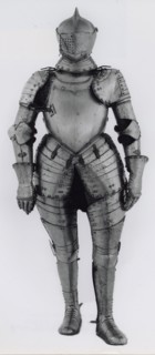 Breastplate, c. 1580, South German, Augsburg, Augsburg, Steel, brass, and leather, H. 198 cm (78 in