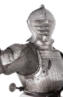 Elements of Composite Armor, c. 1520 with later additions, German or Austrian, Austria, Steel, H.