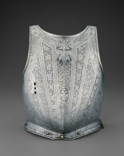 Cuirass from an Armor of Tsar Dmitry I, 1605/06, Italian, Milan, Milan, Steel, H. 41.3 cm (16 1/4