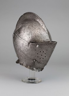 Close Helmet, c. 1580, Northern Italian, Northern Italy, Steel, H. 20.3 cm (8 in.)