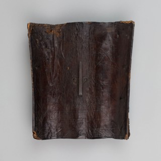 Buckler (Targa), 1550/75, Italian, Italy, Wood, leather, and iron, 26.7 × 24.1 cm (10 1/2 × 9 1/2