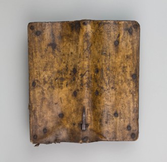 Buckler (Targa), 1550/75, Italian, Italy, Wood, parchment, and iron, 36.8 x 33.9 cm (14 1/2 x 13