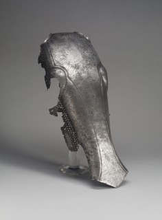 Shaffron, 16th century, Turkish, Turkey, Steel and iron wire