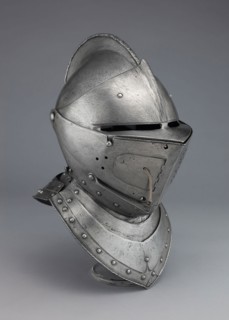 Close Helmet for the Tourney, 1600/10, South German, probably Augsburg, Augsburg, Steel and