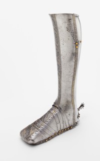 Left Greave and Sabaton, 1540/50, Attributed to Wolfgang Grosschedel, (German, 1517-1562) Landshut,