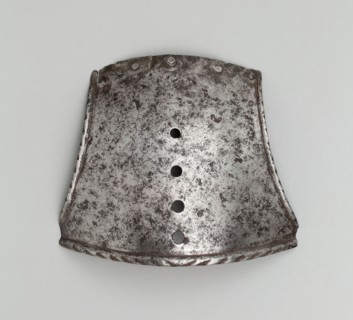 Poll Plate of a Shaffron, c. 1550, Italian, Italy, Steel