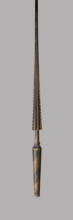 Jousting Lance, 1500/1600, German, Germany, Iron, wood (pine), gesso, and paint, L. 274.3 cm (108
