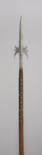 Partisan, Leading Staff, 1600/1700, Italian, Italy, Steel, wood (pine), brass, and iron, L. 205.7