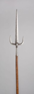 Military Trident, 1530, Italian, Italy, Steel and wood (oak), L. 243.8 cm (96 in.)