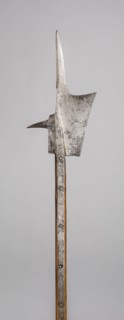 Halberd, c. 1500, German, Germany, Steel and wood (ash), L. 221 cm (87 in.)
