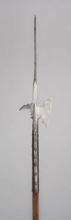 Halberd, 1540/60, Possibly French or German, Germany, Steel and wood, L. 255.3 cm (100 1/2 in.)