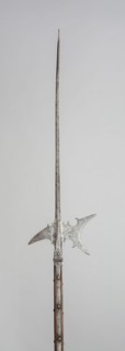 Halberd, 1575, German, Germany, Steel, iron, and wood (oak), L. 213.4 cm (84 in.)