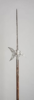 Halberd, 1525, German, Germany, Steel and wood, Blade with socket L. 78.2 cm (30 3/4 in.)
