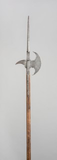 Halberd, 1592, German, Germany, East, Steel, iron, and wood